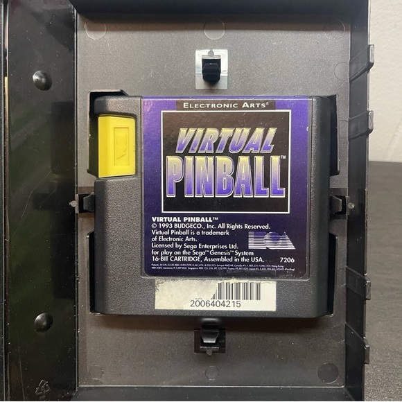 Virtual Pinball - Sega Genesis, 1993 - Game In Box - NO MANUAL - Picture 4 of 5